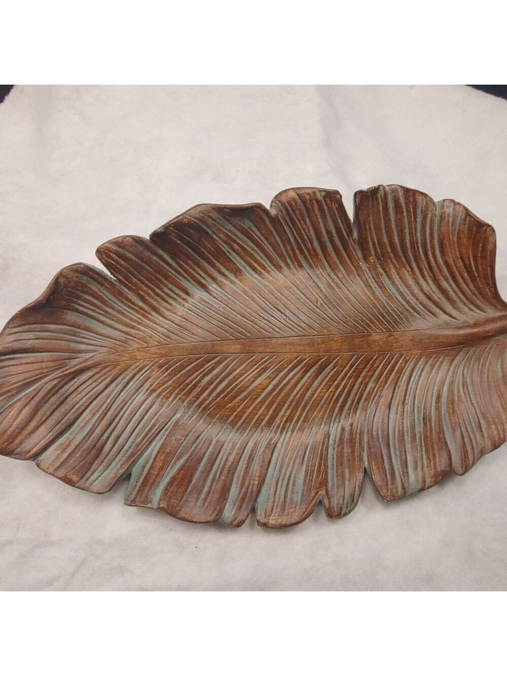 PartyLite Sculpted Leaf Pillar Garden Tray - Retired - Picture 3 of 9
